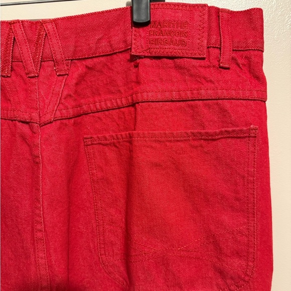 Vtg. Marithe Francois Girbaud 80’s Baggy Jeans Red Size 42 Brand X Authentic Fit - Picture 4 of 16